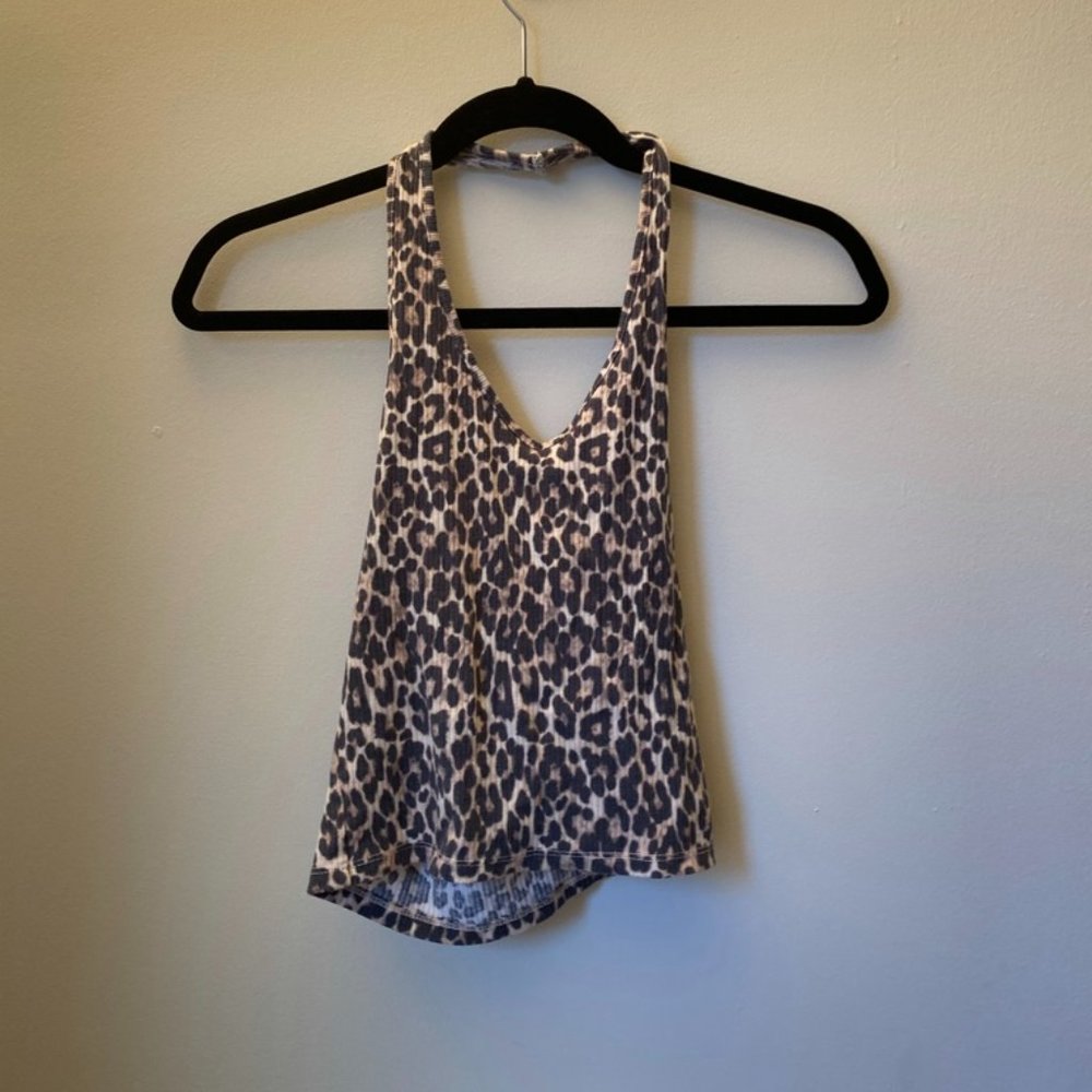 Cheetah halter top